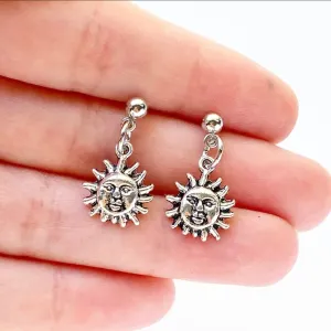 Dangly Sun Stud Earrings