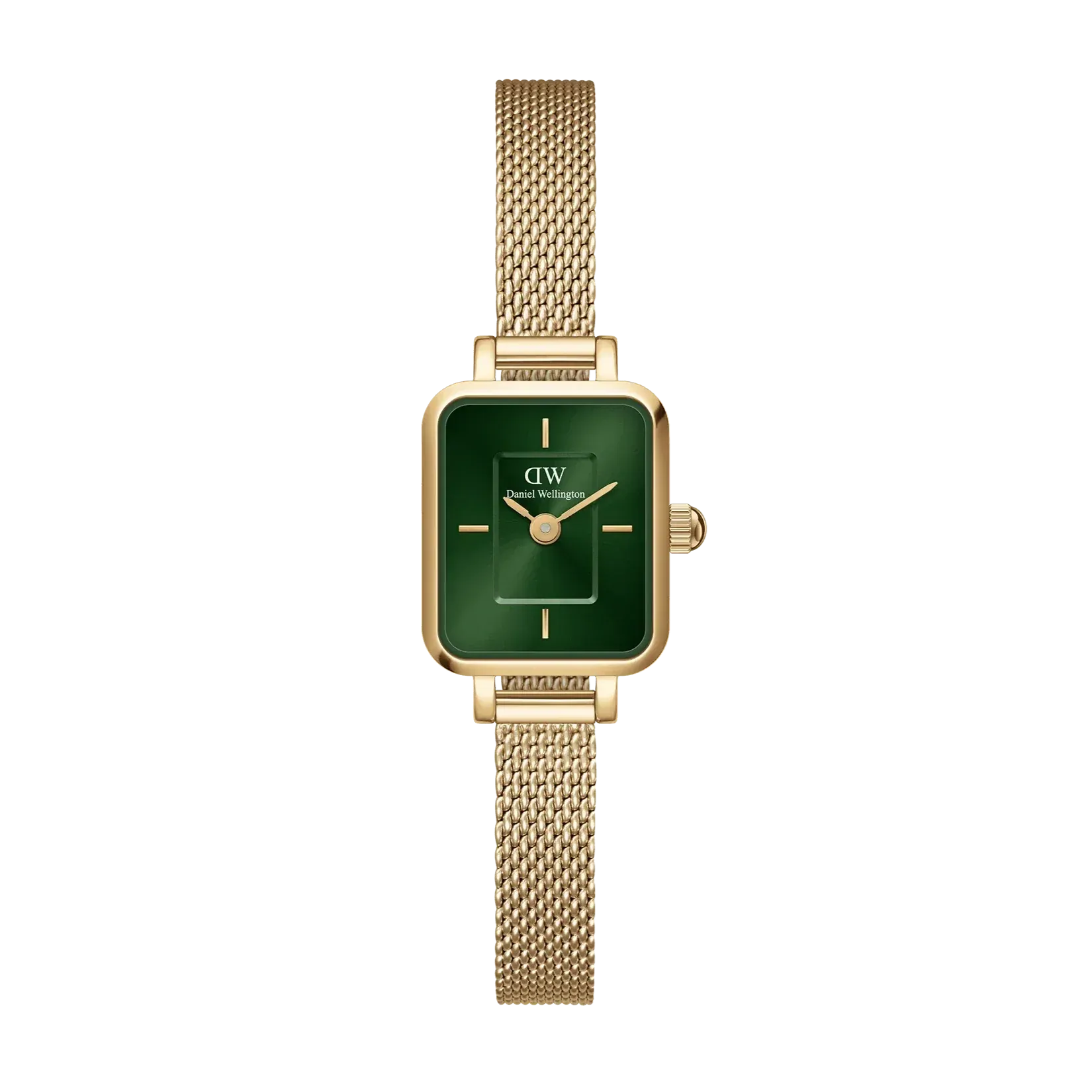Daniel Wellington Quadro Mini Ladies  Gold Green Emerald Watch DW00100653