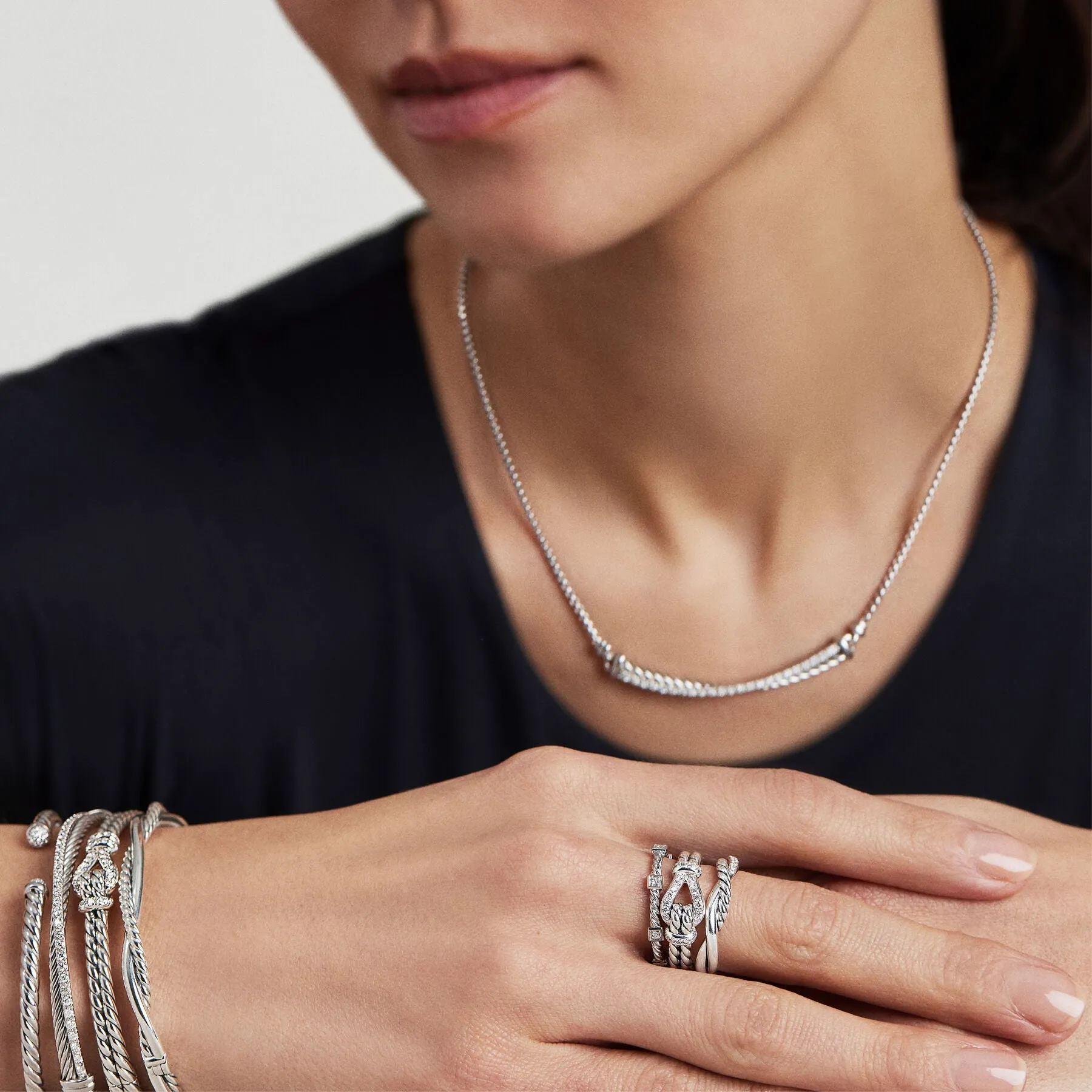 David Yurman The Infinity Collection Ring in Sterling Silver
