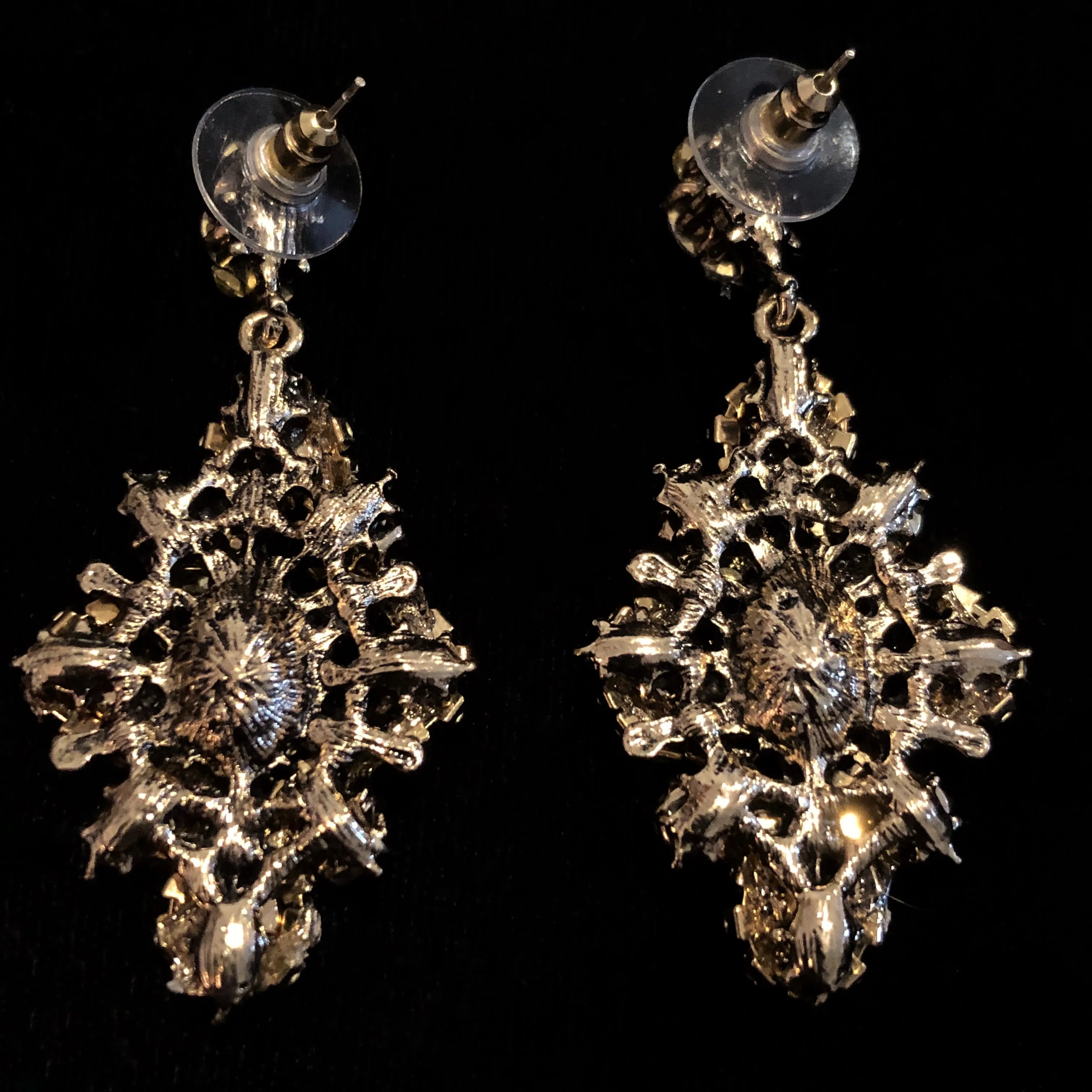 DELICATE RENAISSANCE STYLE  PASTEL JEWEL EARRINGS