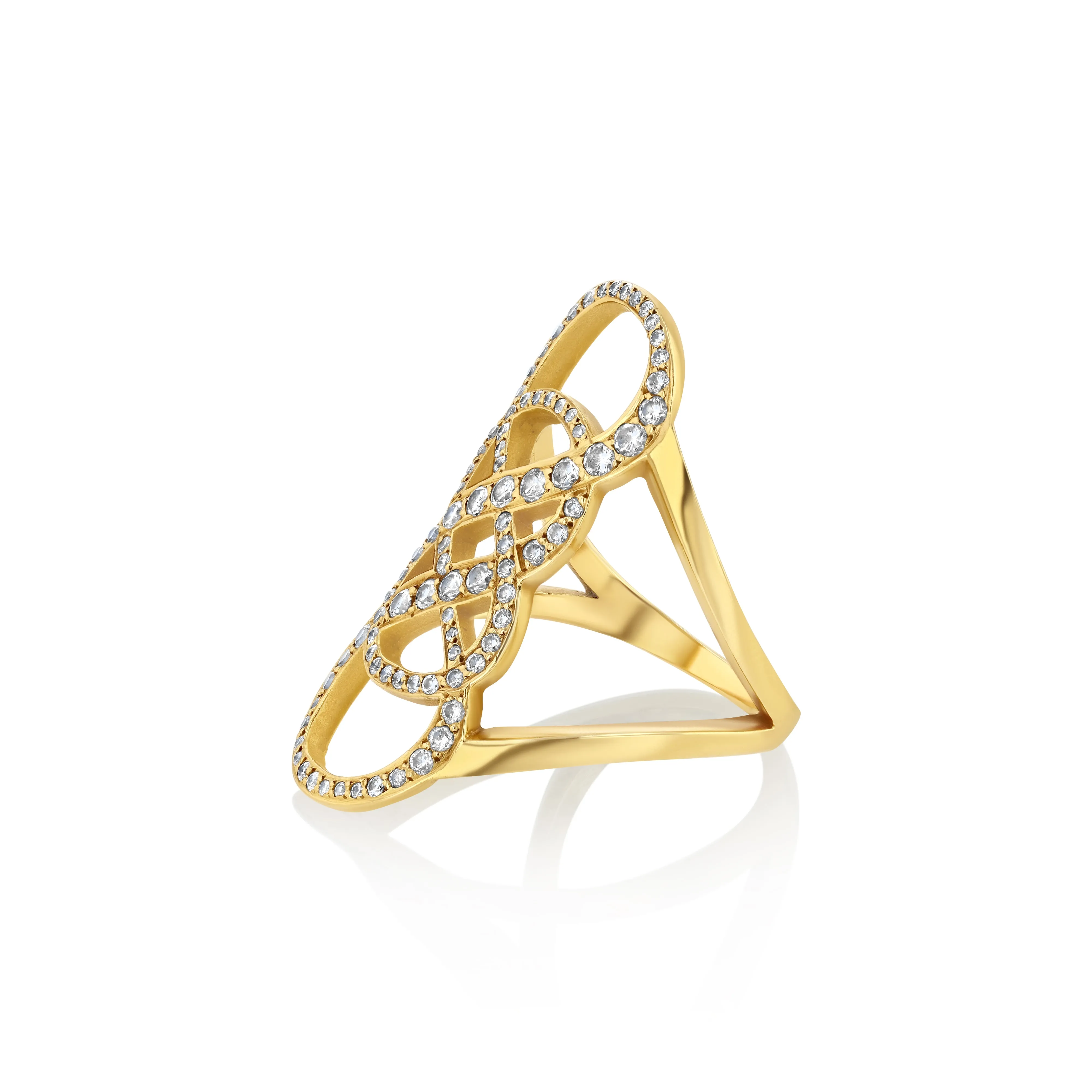 Diamond Double Infinity Ring