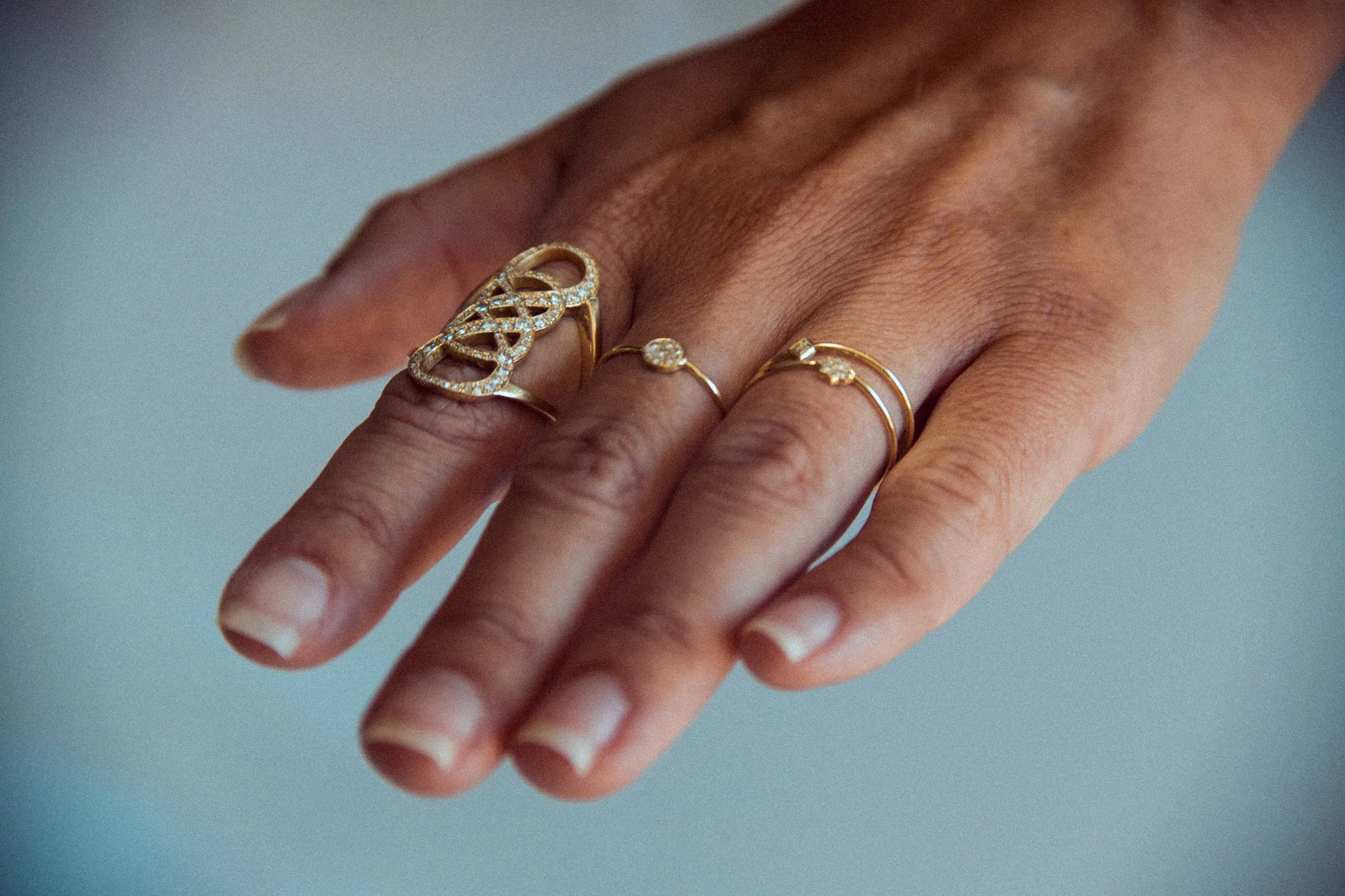 Diamond Double Infinity Ring