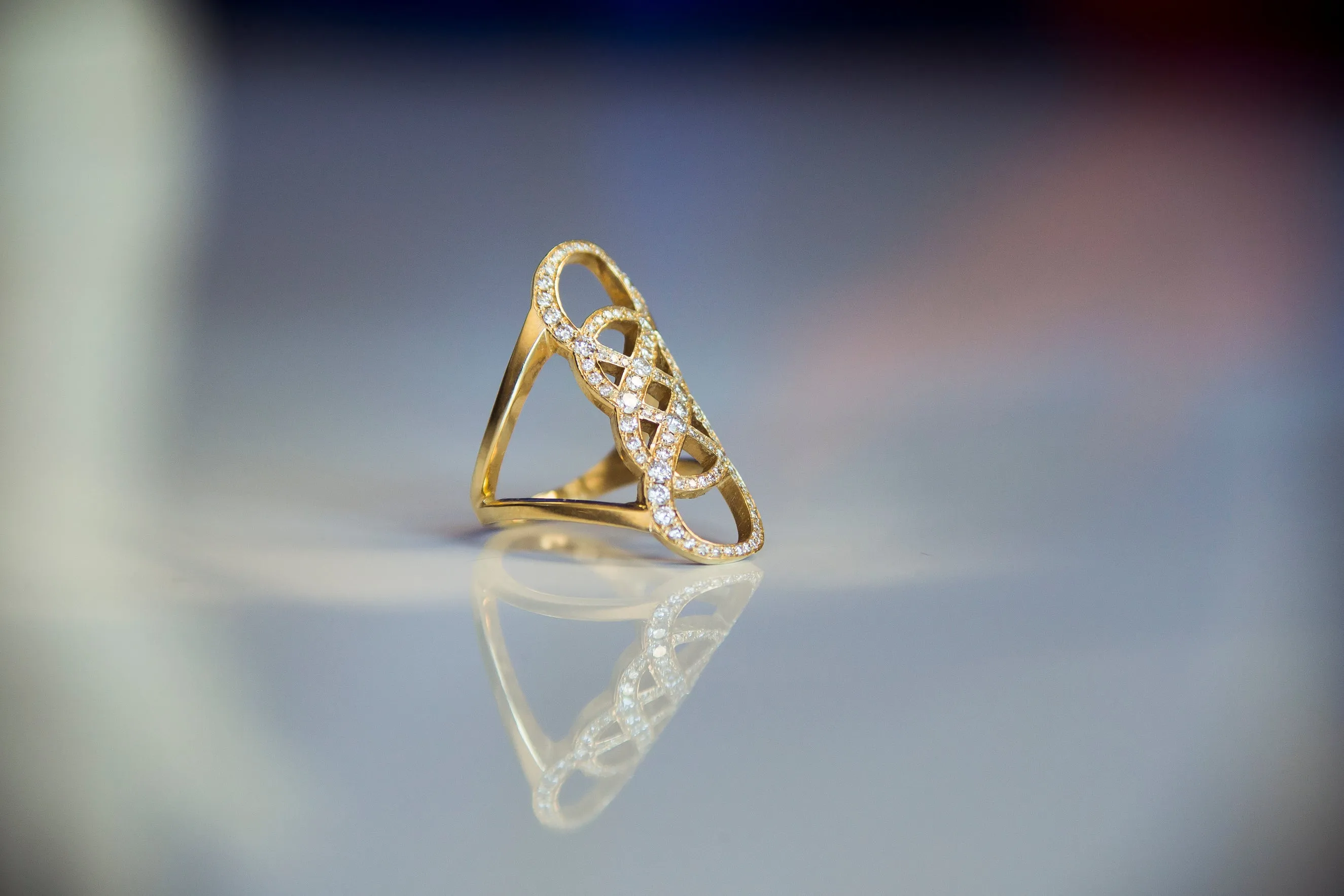 Diamond Double Infinity Ring