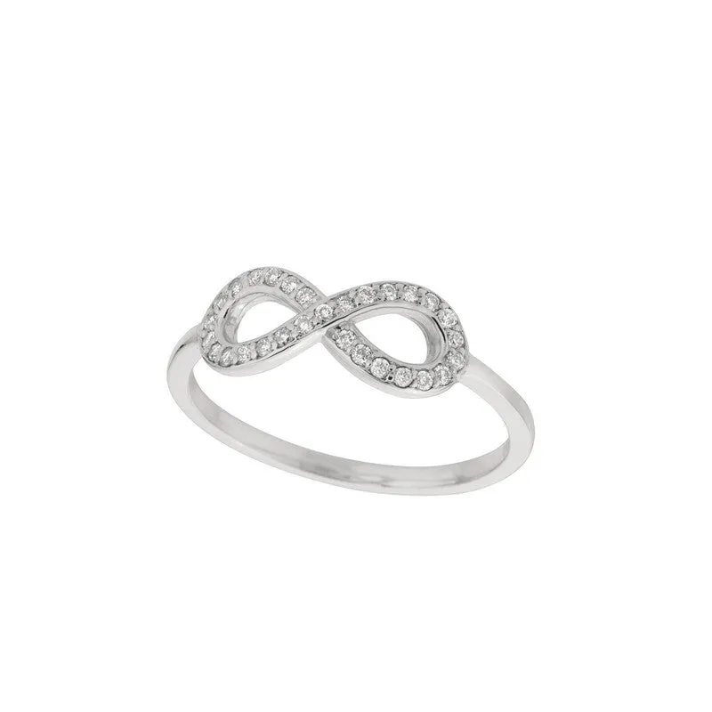 DIAMOND INFINITY RING 14K GOLD (0.15 CTW)