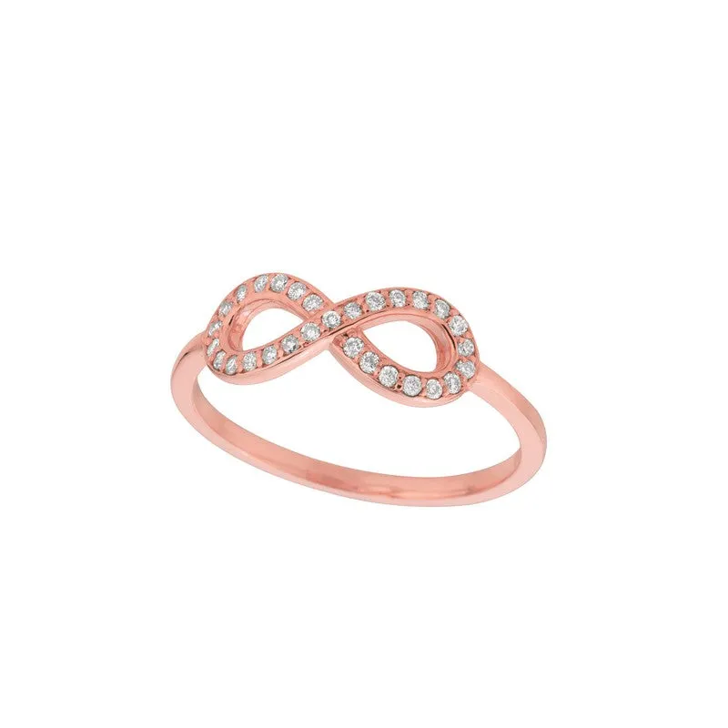 DIAMOND INFINITY RING 14K GOLD (0.15 CTW)