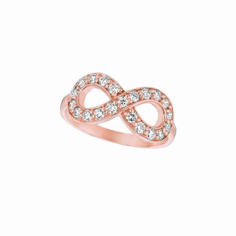 DIAMOND INFINITY RING 14K GOLD (0.65 CTW)