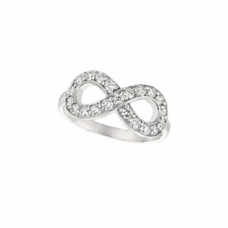 DIAMOND INFINITY RING 14K GOLD (0.65 CTW)