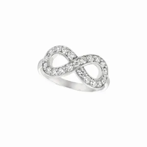 DIAMOND INFINITY RING 14K GOLD (0.65 CTW)