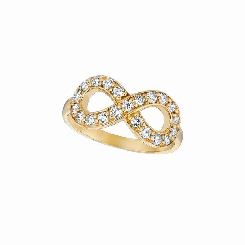 DIAMOND INFINITY RING 14K GOLD (0.65 CTW)