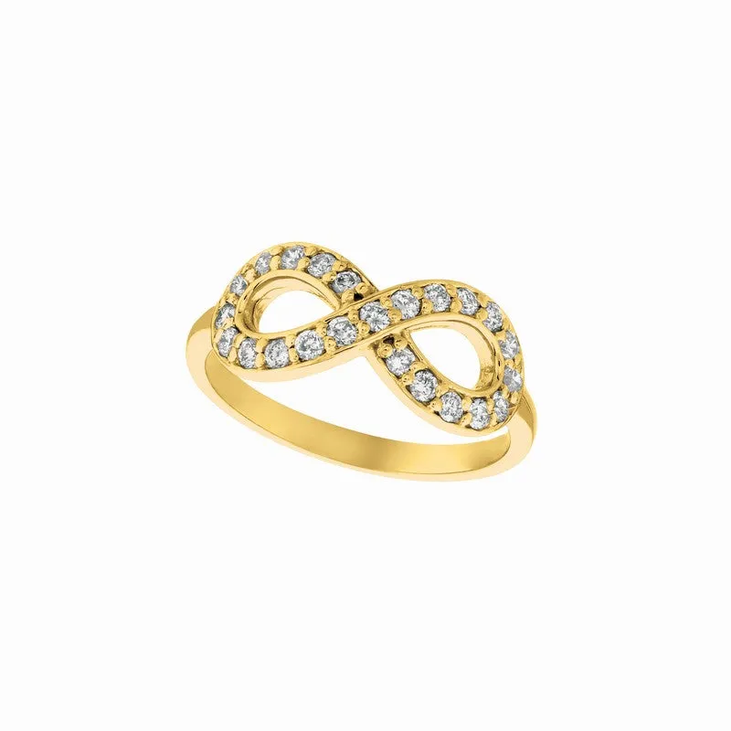 DIAMOND INFINITY RING 14KGOLD (0.5 CTW)