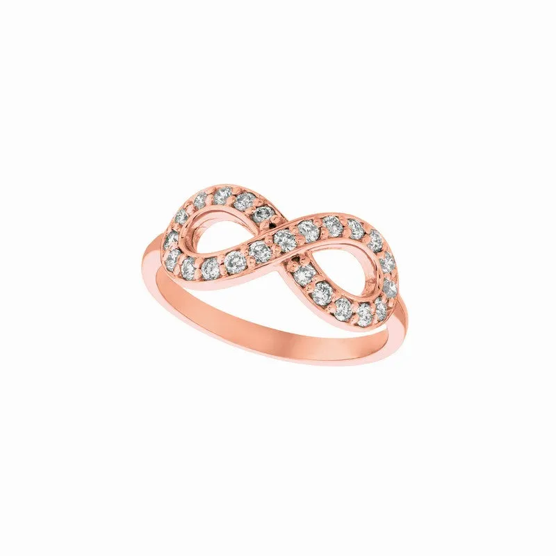 DIAMOND INFINITY RING 14KGOLD (0.5 CTW)
