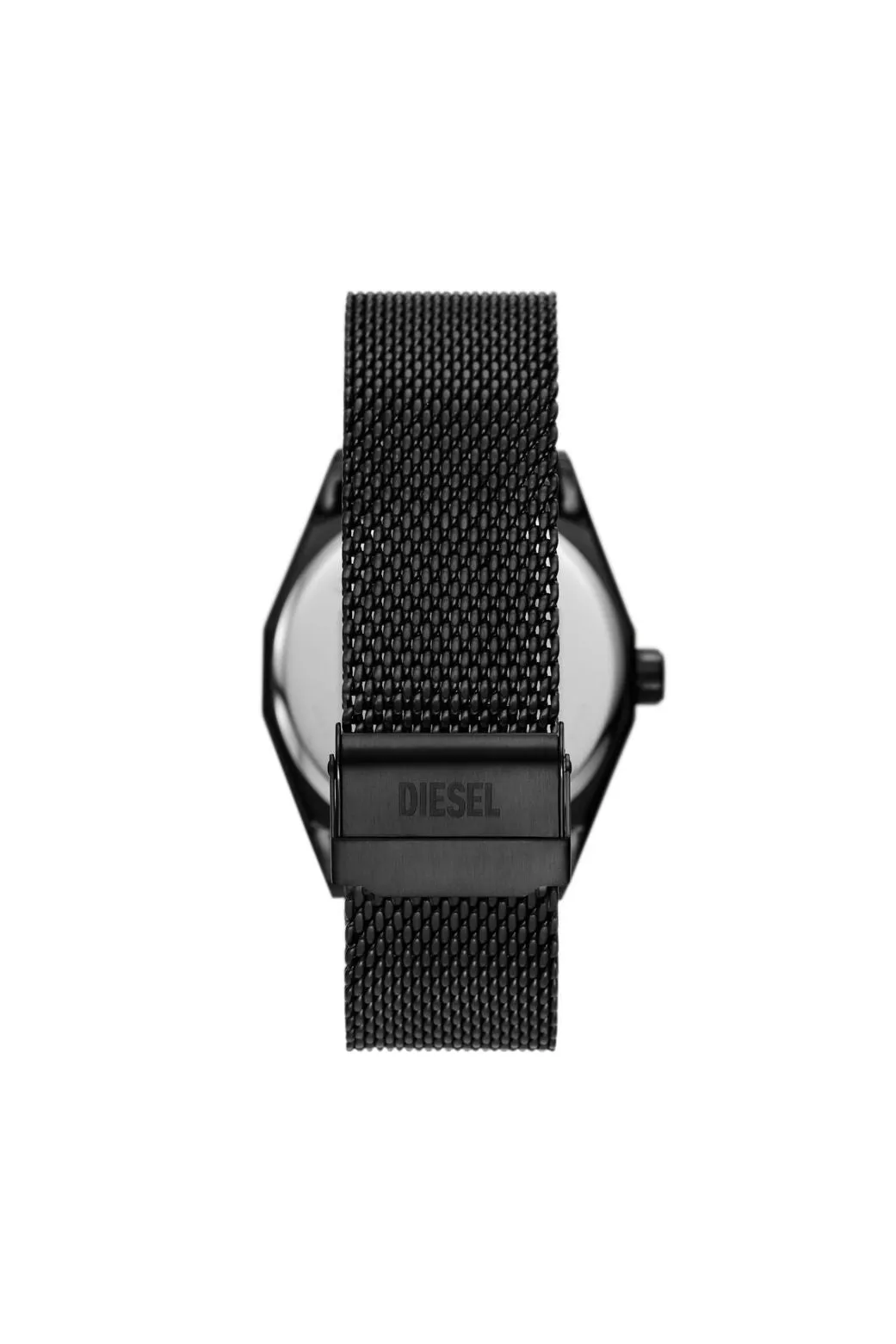 Diesel Scraper Gents Three-Hand Black Stainless Steel Watch
