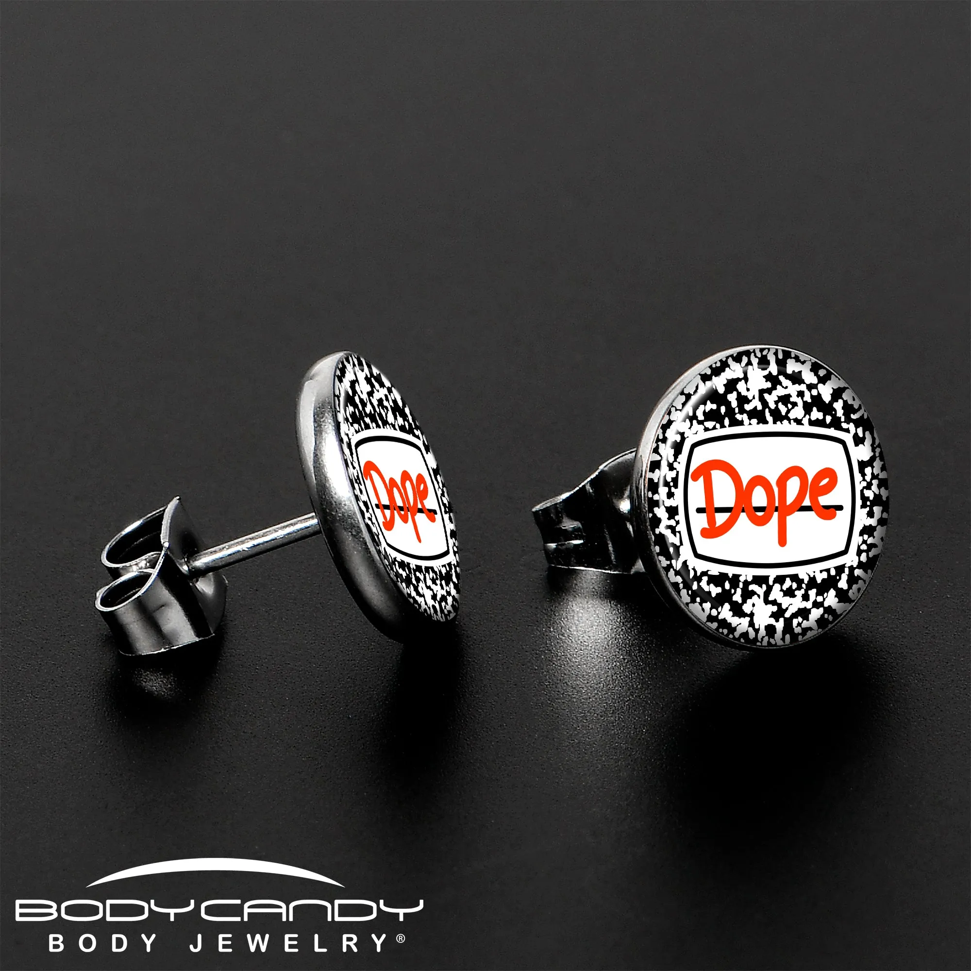 Dope Composition Notebook Stud Earrings
