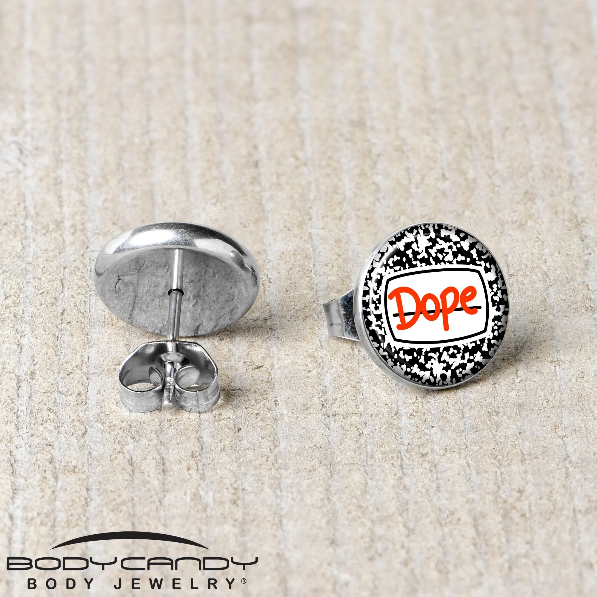 Dope Composition Notebook Stud Earrings