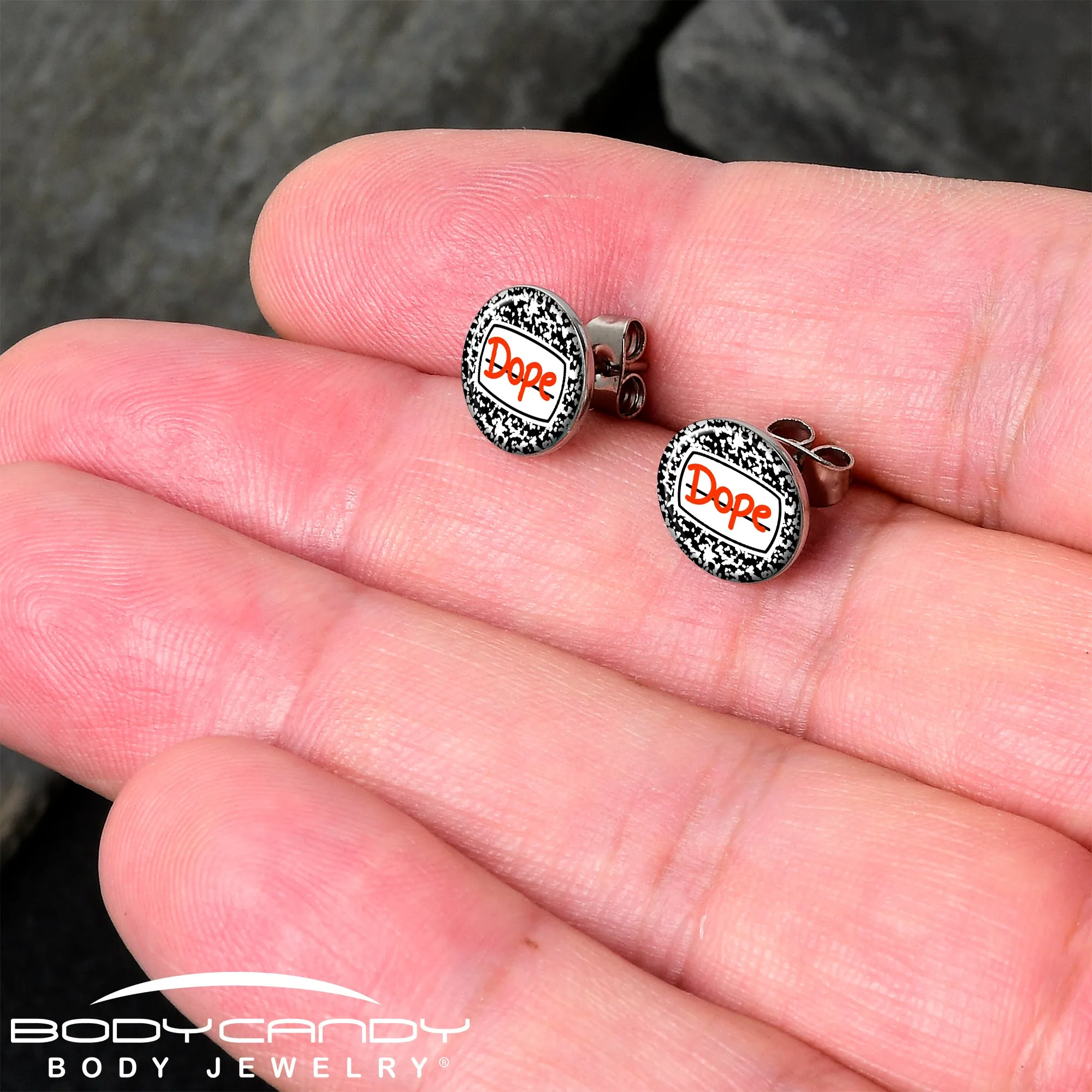 Dope Composition Notebook Stud Earrings