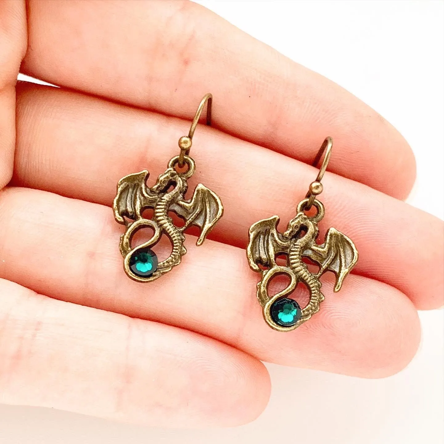 Dragon Birthstone Earrings