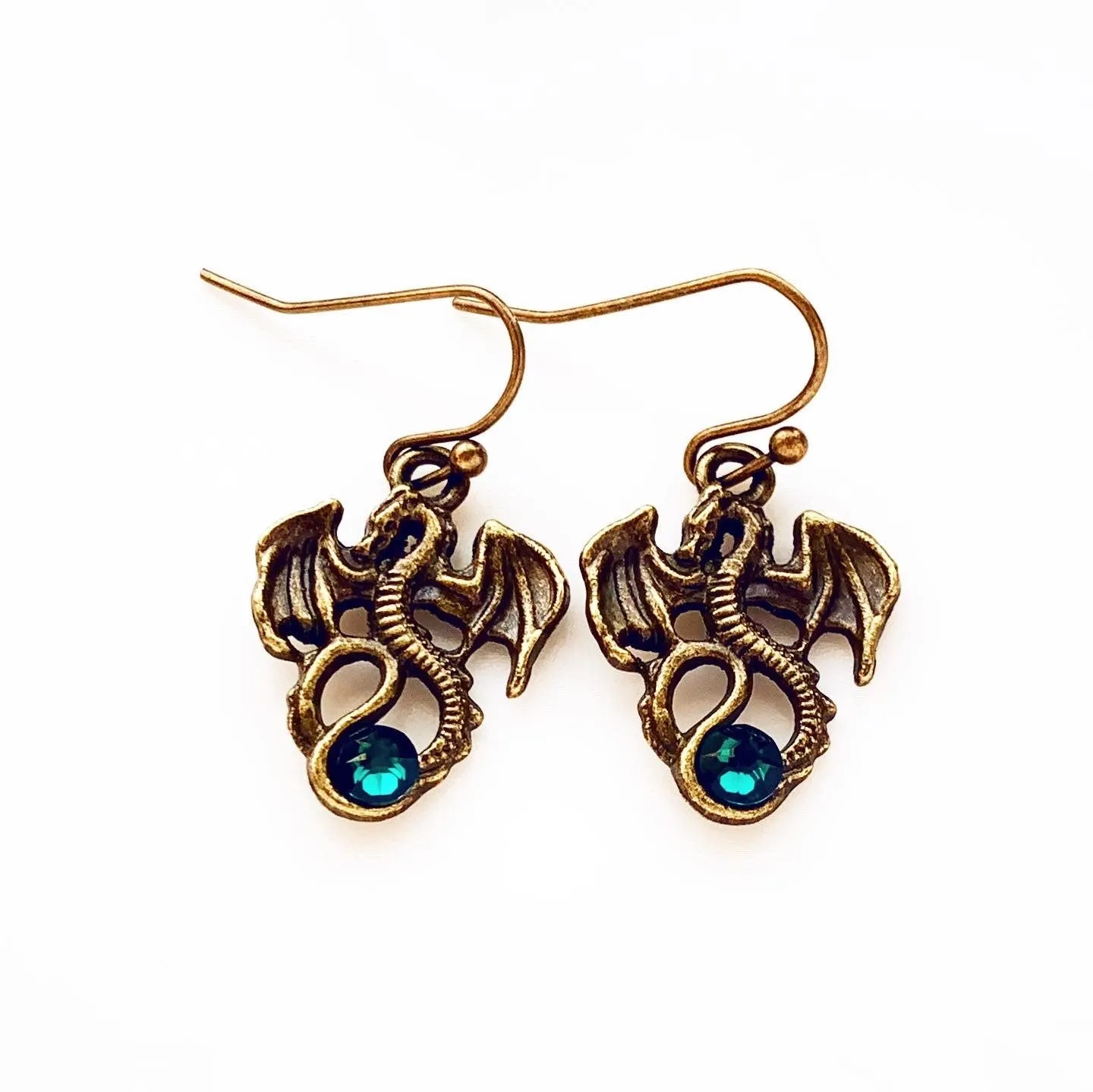 Dragon Birthstone Earrings