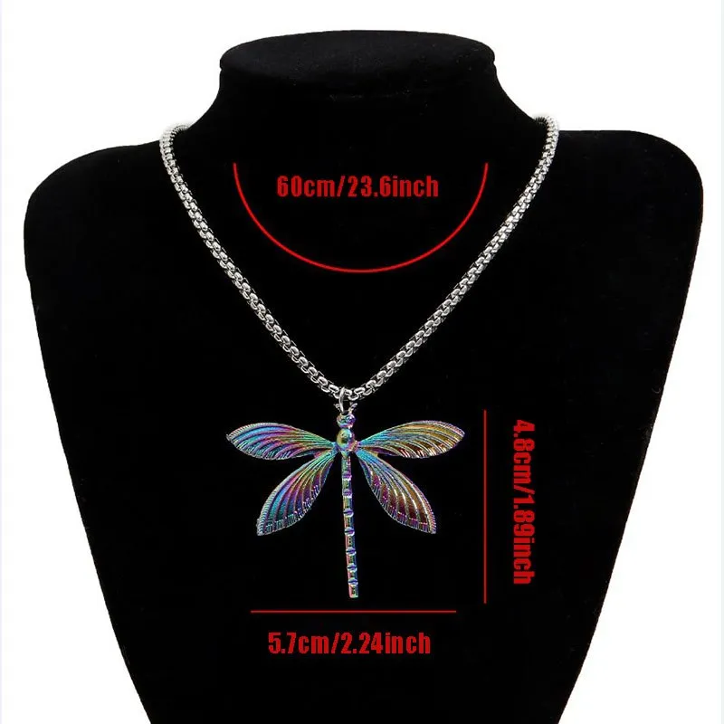 Dragonfly Earrings Insect Pattern Retro Necklace Creative Jewelry
