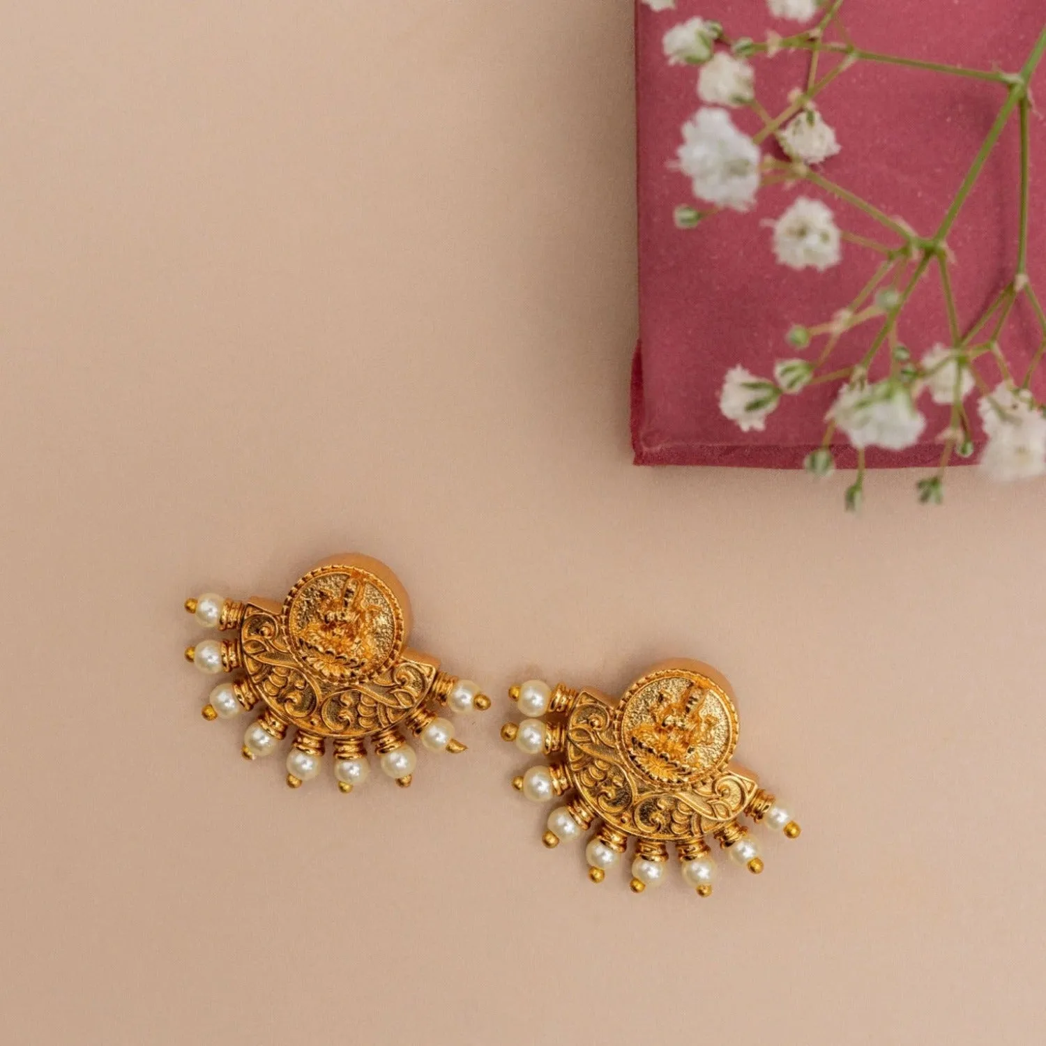 Duti Antique Coin Stud Earrings
