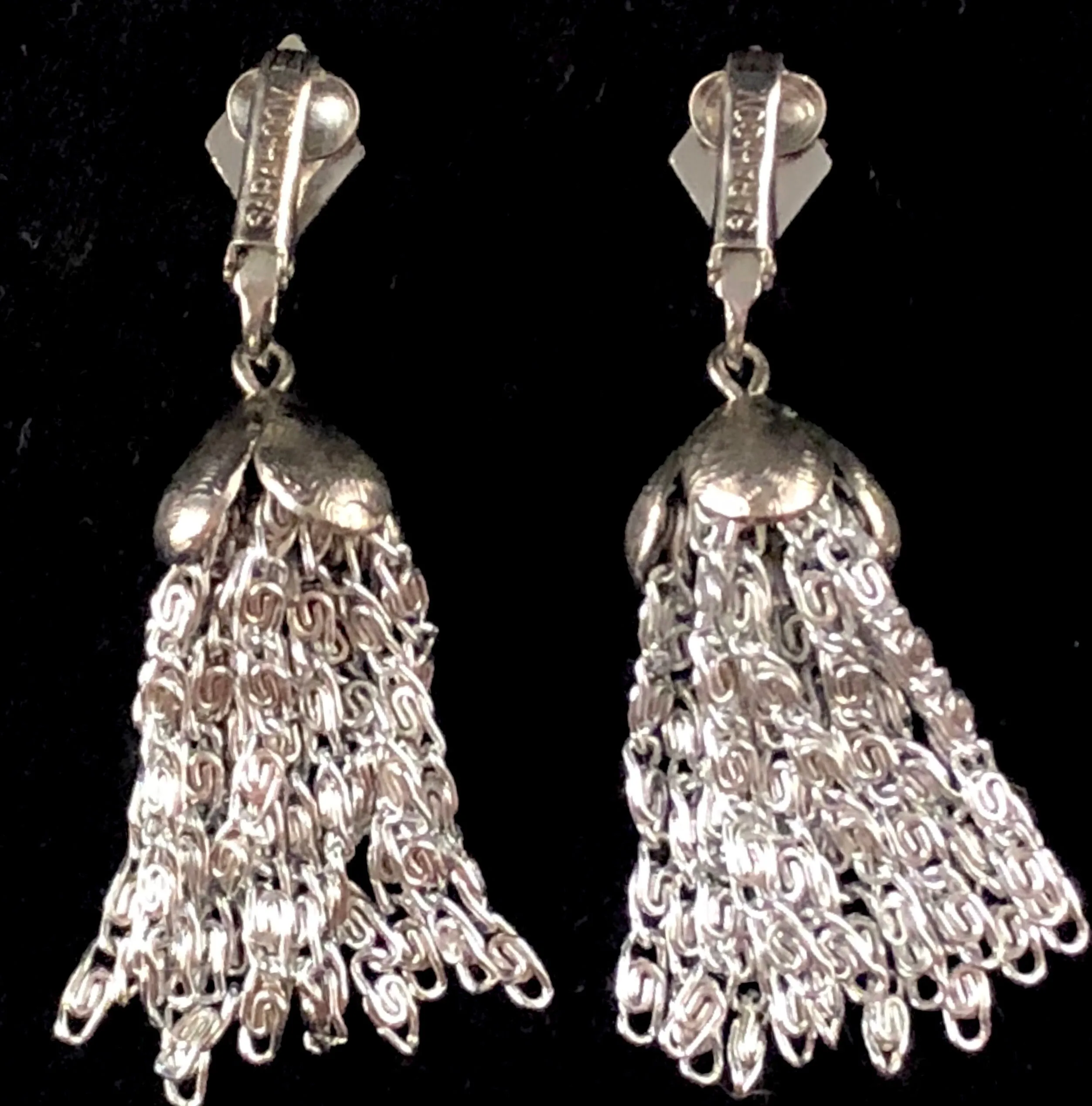 Early 1960's Sarah Coventry Silvery Cascade Earrings