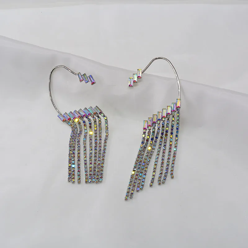Earrings Long Earrings Rhinestone Tassel Earrings Women