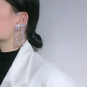 Earrings Long Earrings Rhinestone Tassel Earrings Women