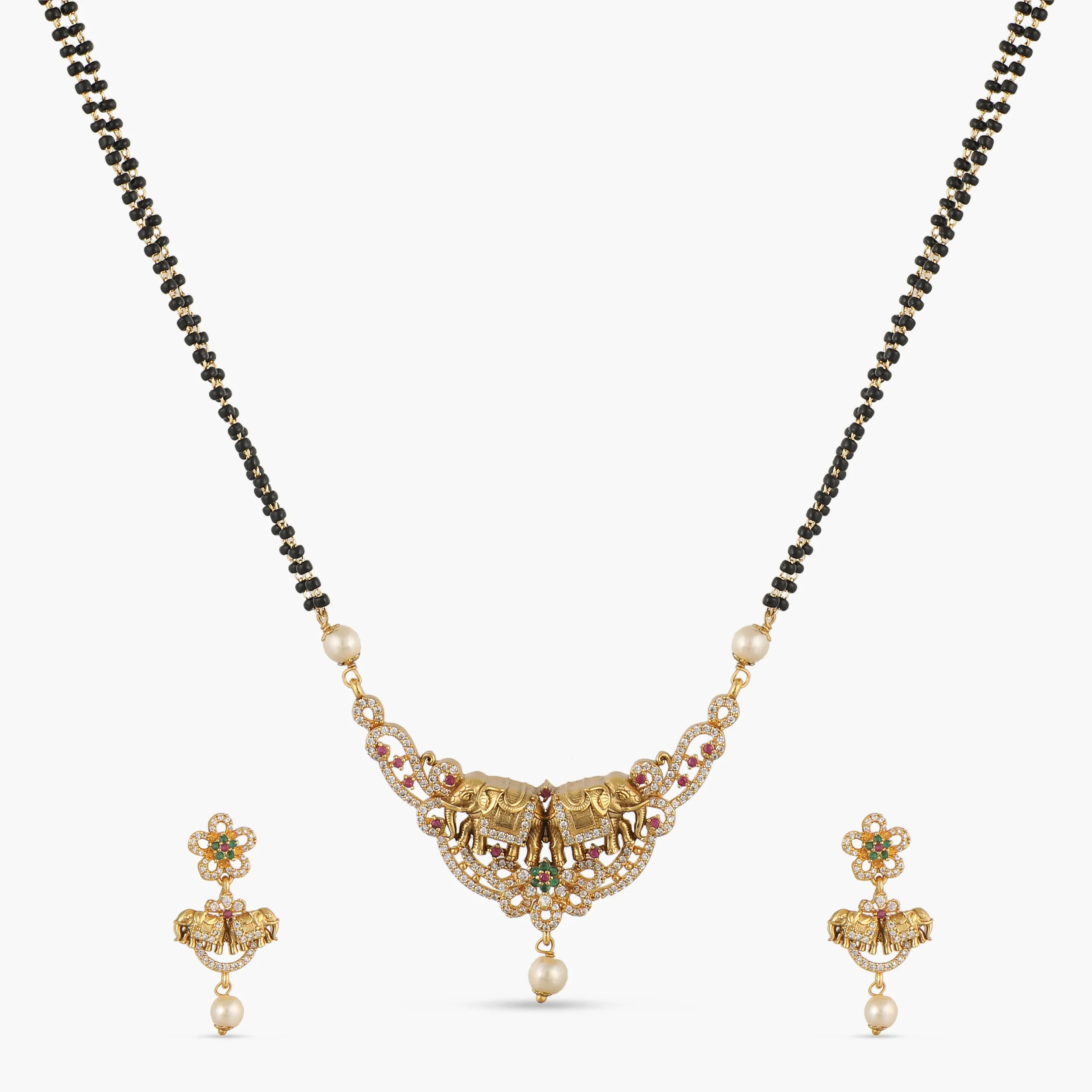 Elephant Classic Antique Mangalsutra Set