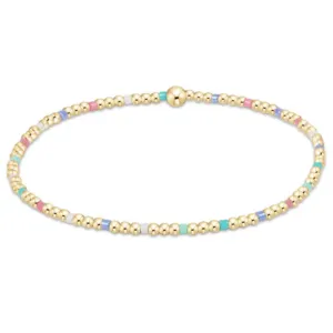 enewton 6.25"Hope Sincerity Pattern 2mm Bead Bracelet - Hot Mess SS25