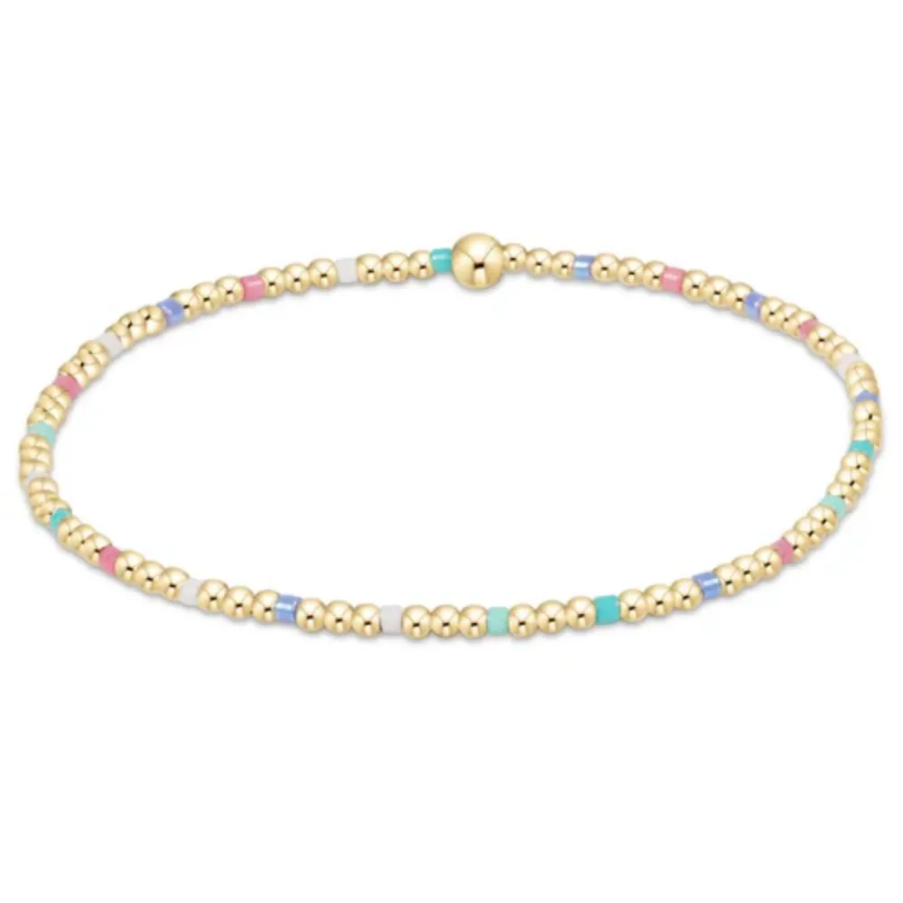 enewton 6.25"Hope Sincerity Pattern 2mm Bead Bracelet - Hot Mess SS25