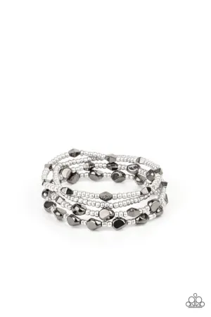 Fashionably Faceted Multi Paparazzi Bracelet