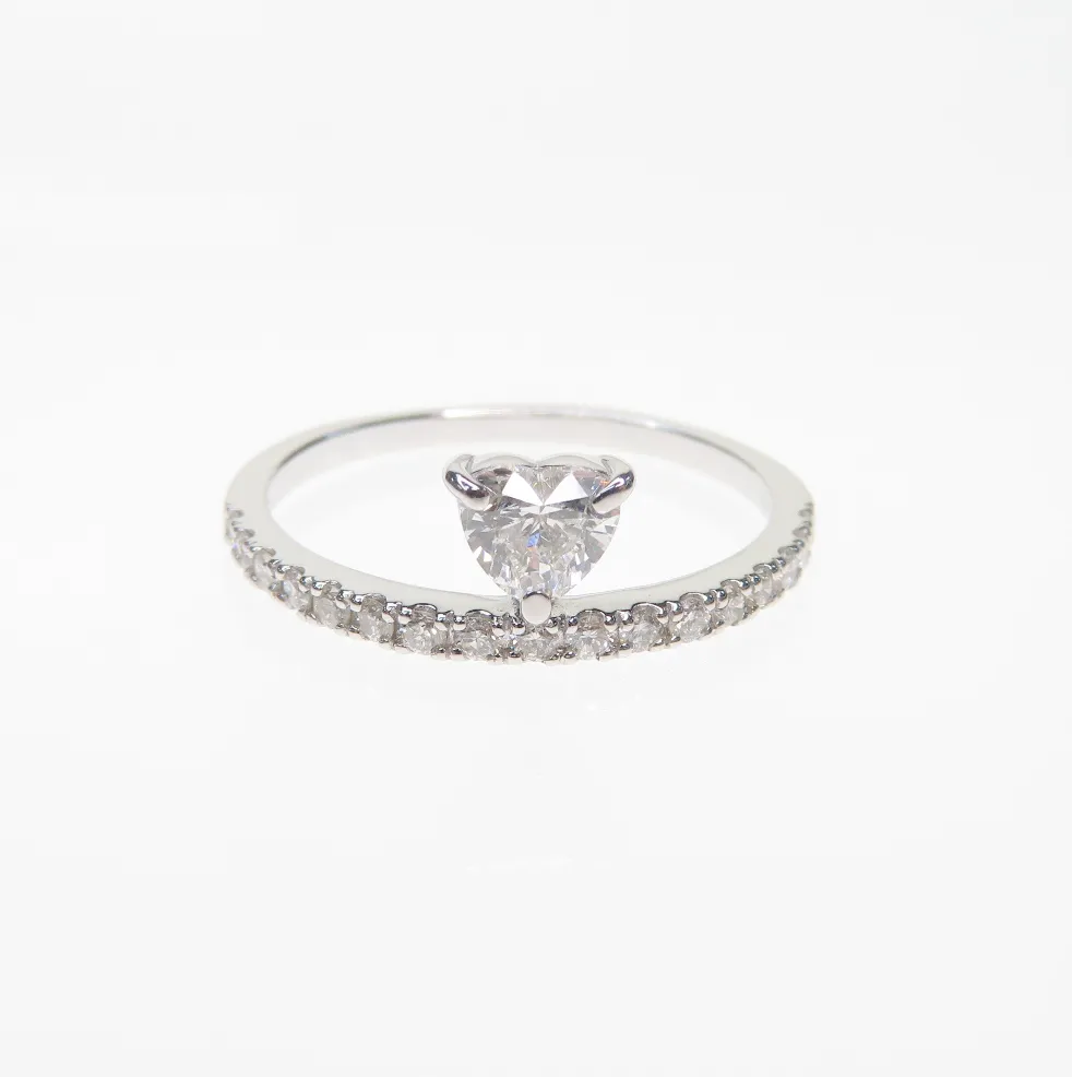 Floating Heart Ring