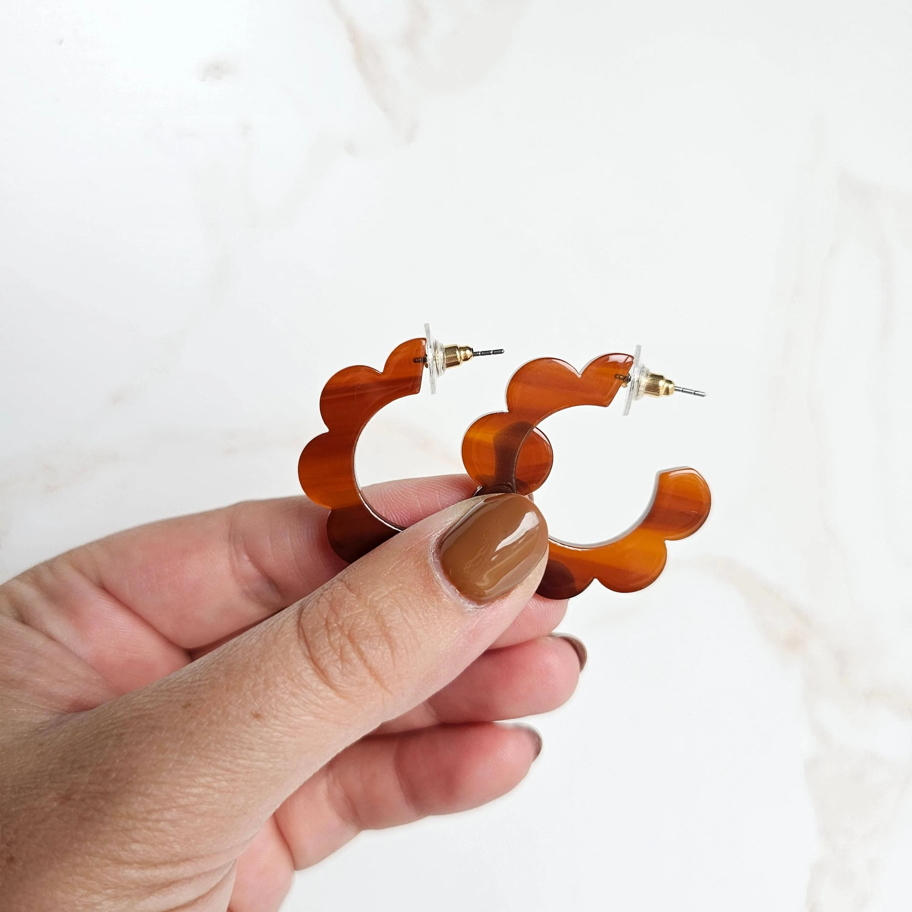 Flora Hoops - Walnut
