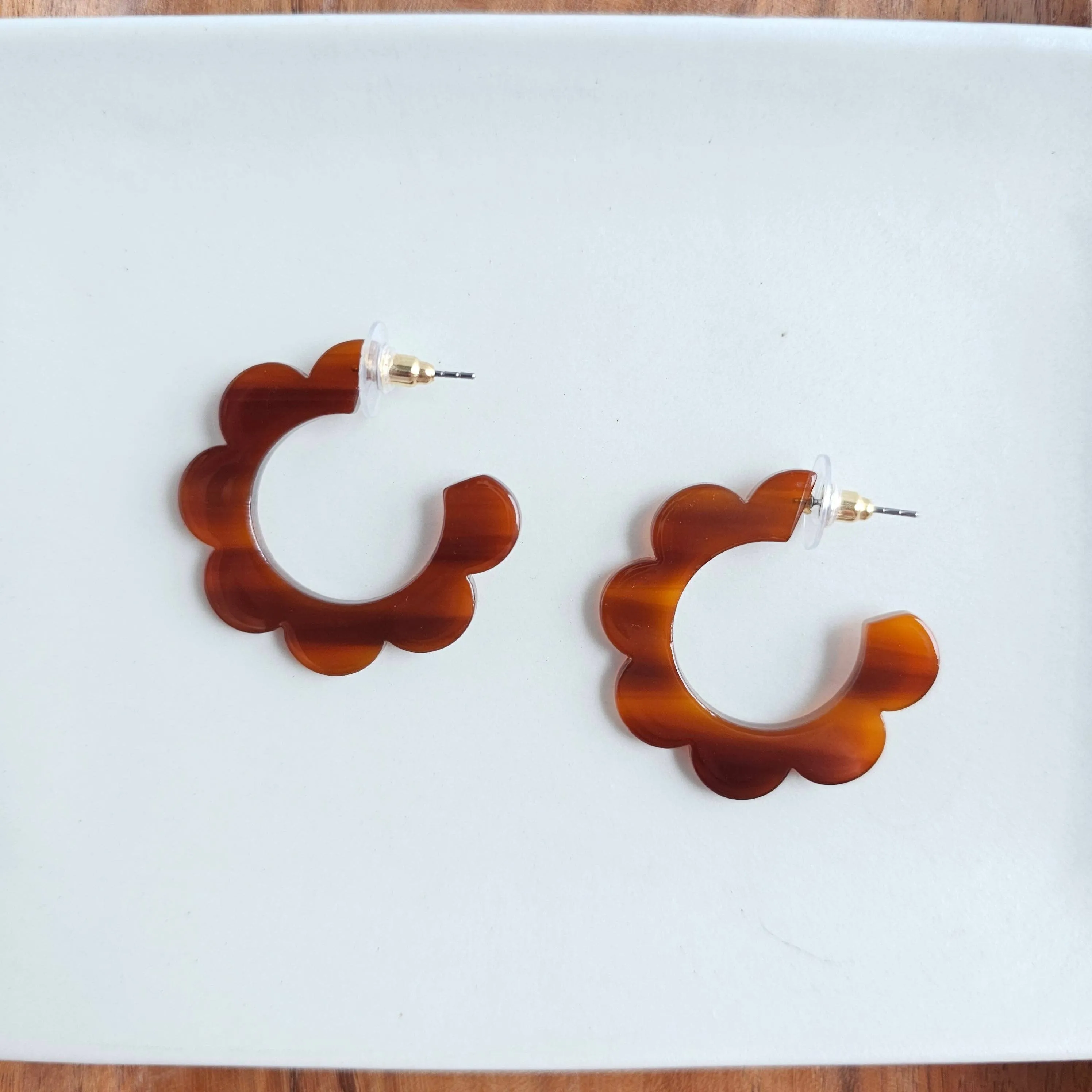 Flora Hoops - Walnut