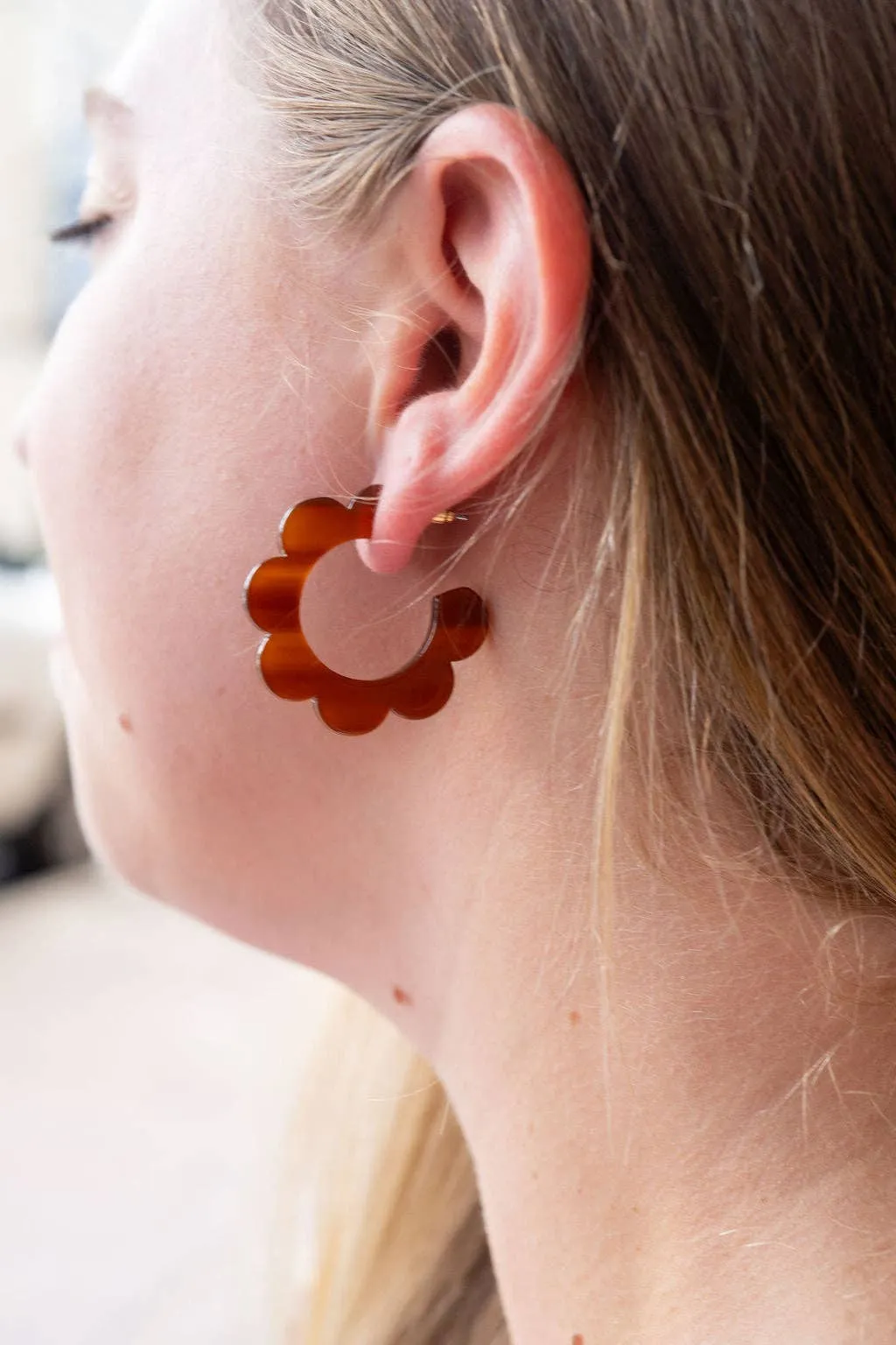 Flora Hoops - Walnut