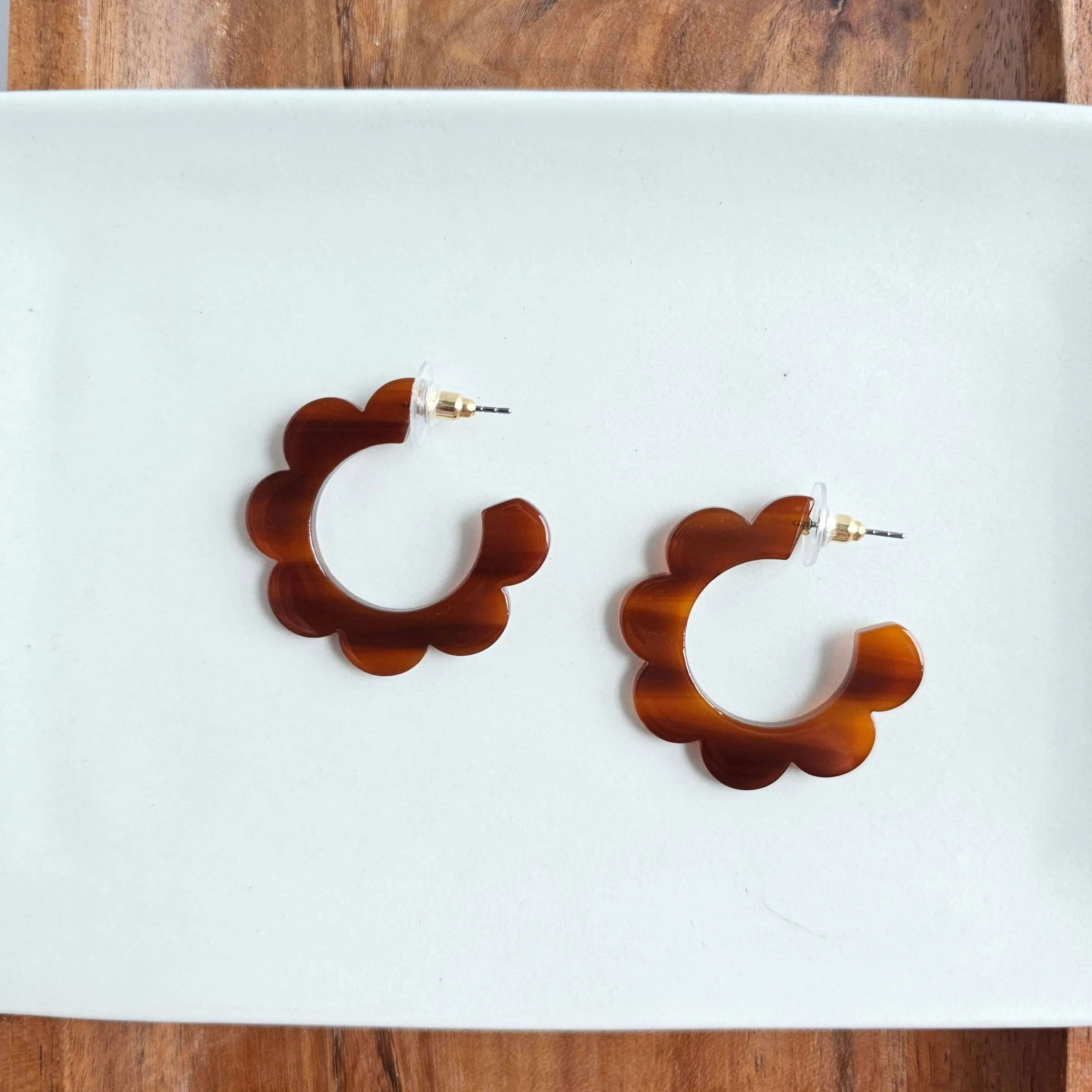 Flora Hoops - Walnut
