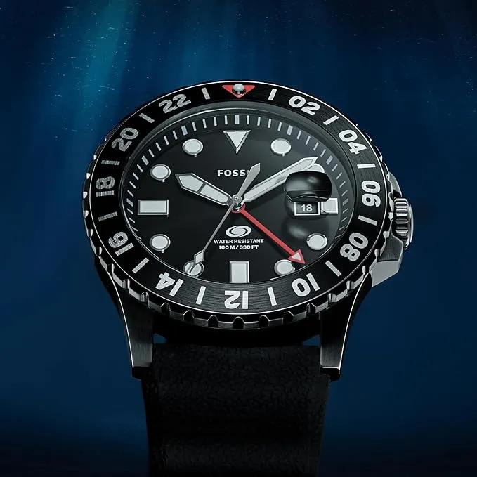Fossil Blue GMT Gents - Adventurous Dive Watch