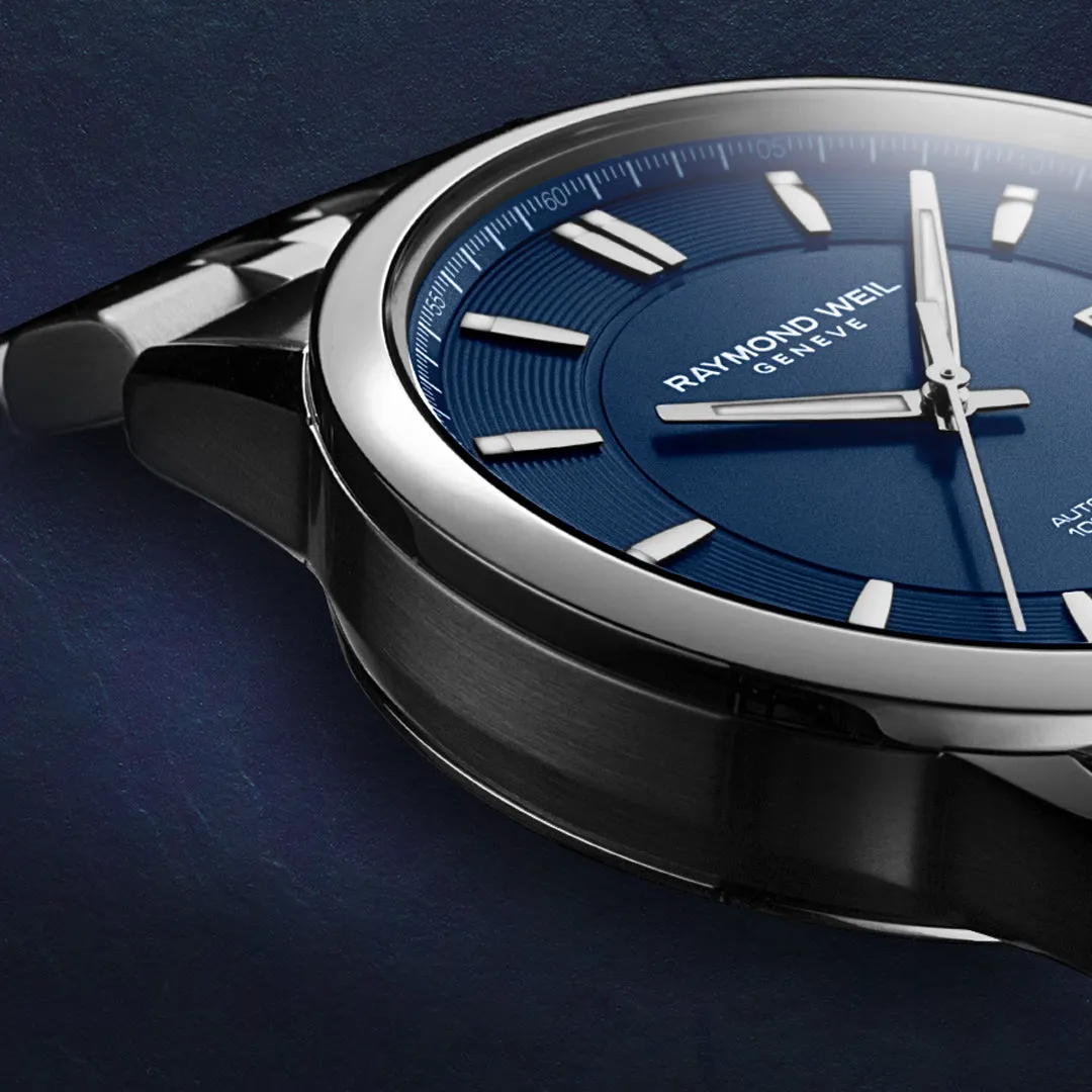 Freelancer Men's Classic Blue Automatic Date Watch