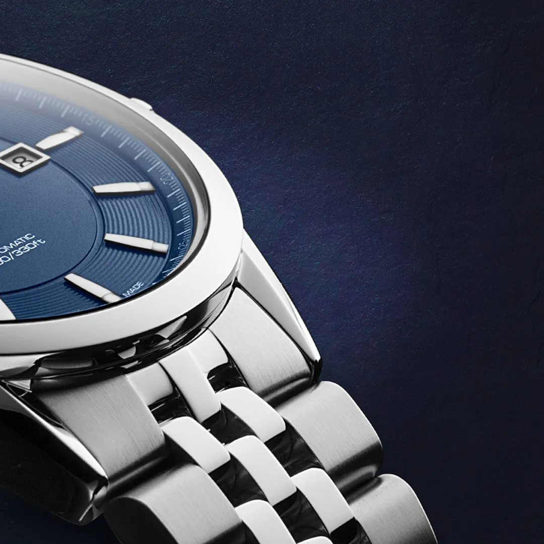 Freelancer Men's Classic Blue Automatic Date Watch