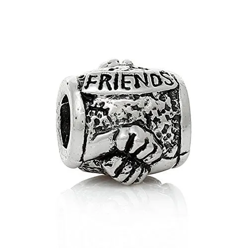 Friends Bead Compatible for Most European Snake Chain Bracelet