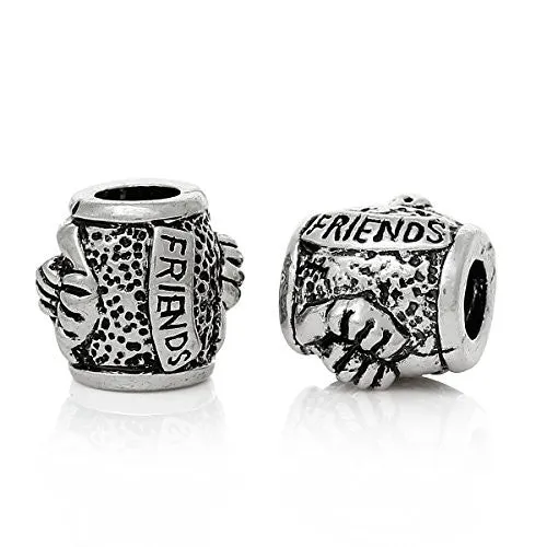 Friends Bead Compatible for Most European Snake Chain Bracelet