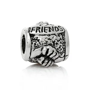 Friends Bead Compatible for Most European Snake Chain Bracelet