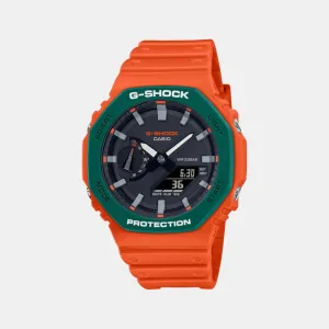 G-Shock Men's Black Dial Analog-Digital Resin Watch G1299 - GA-2110SC-4ADR