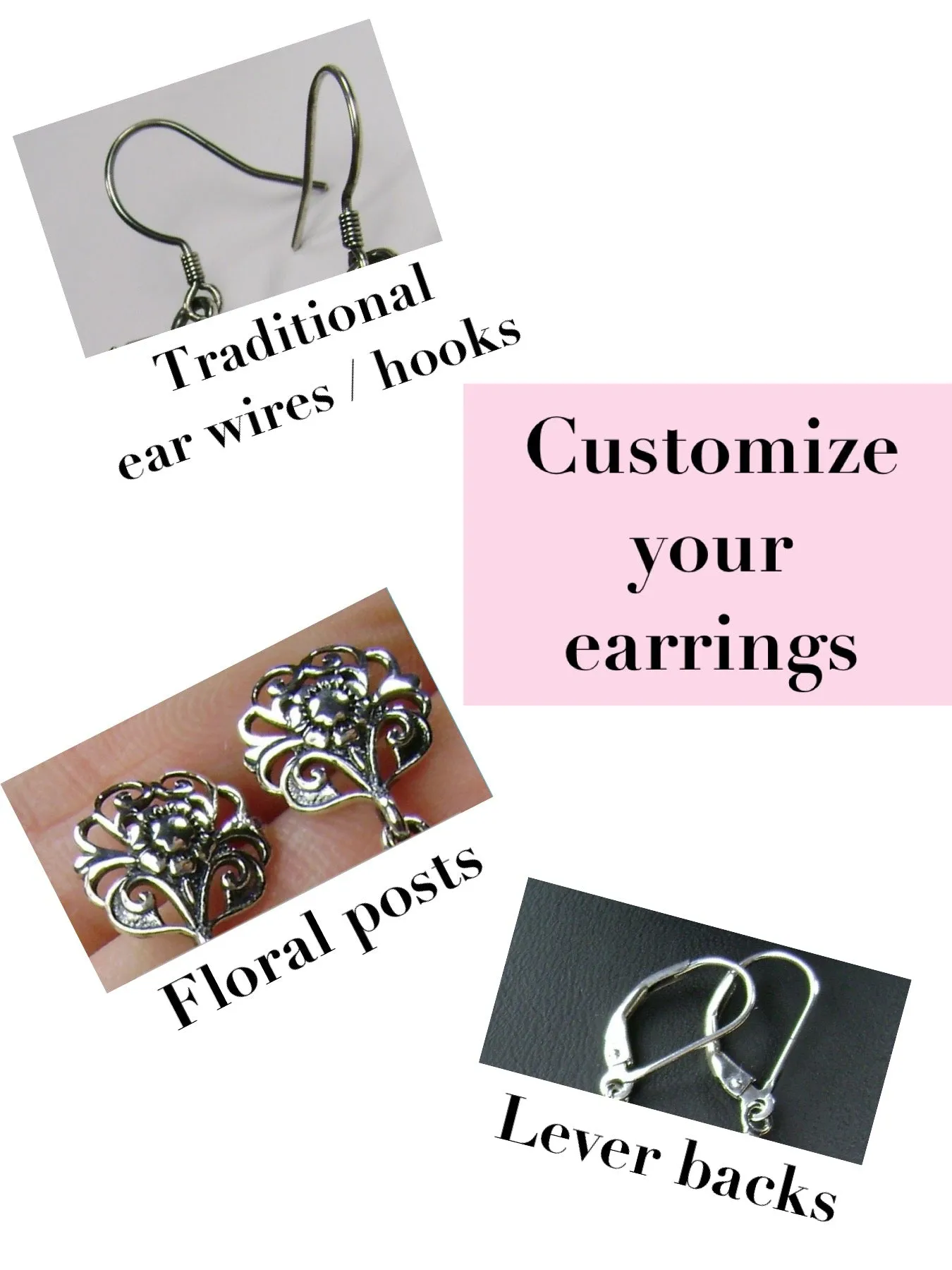 Garnet CZ Earrings, Edwardian Jewelry #E70