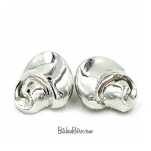 Givenchy Vintage Earrings With Mid Century Modern Style and Abstract Design