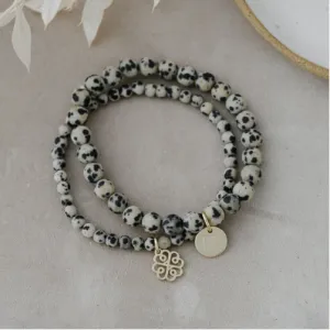 Glee Jewelry - Stackem Up Bracelets | Dalmation Jasper