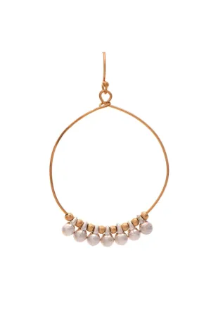 Gold Circle Fringe Earrings