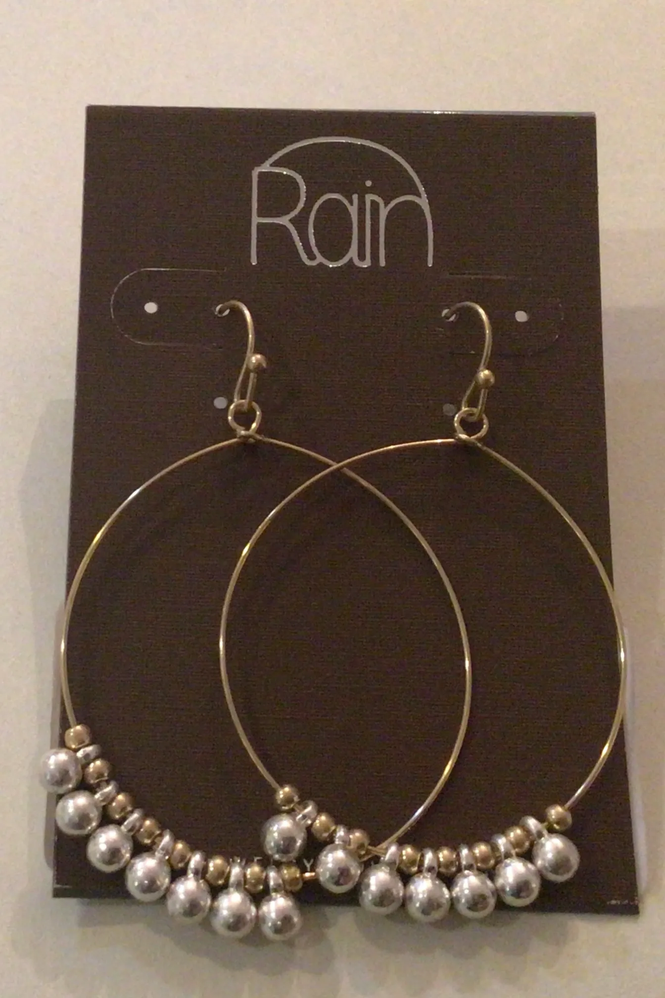 Gold Circle Fringe Earrings