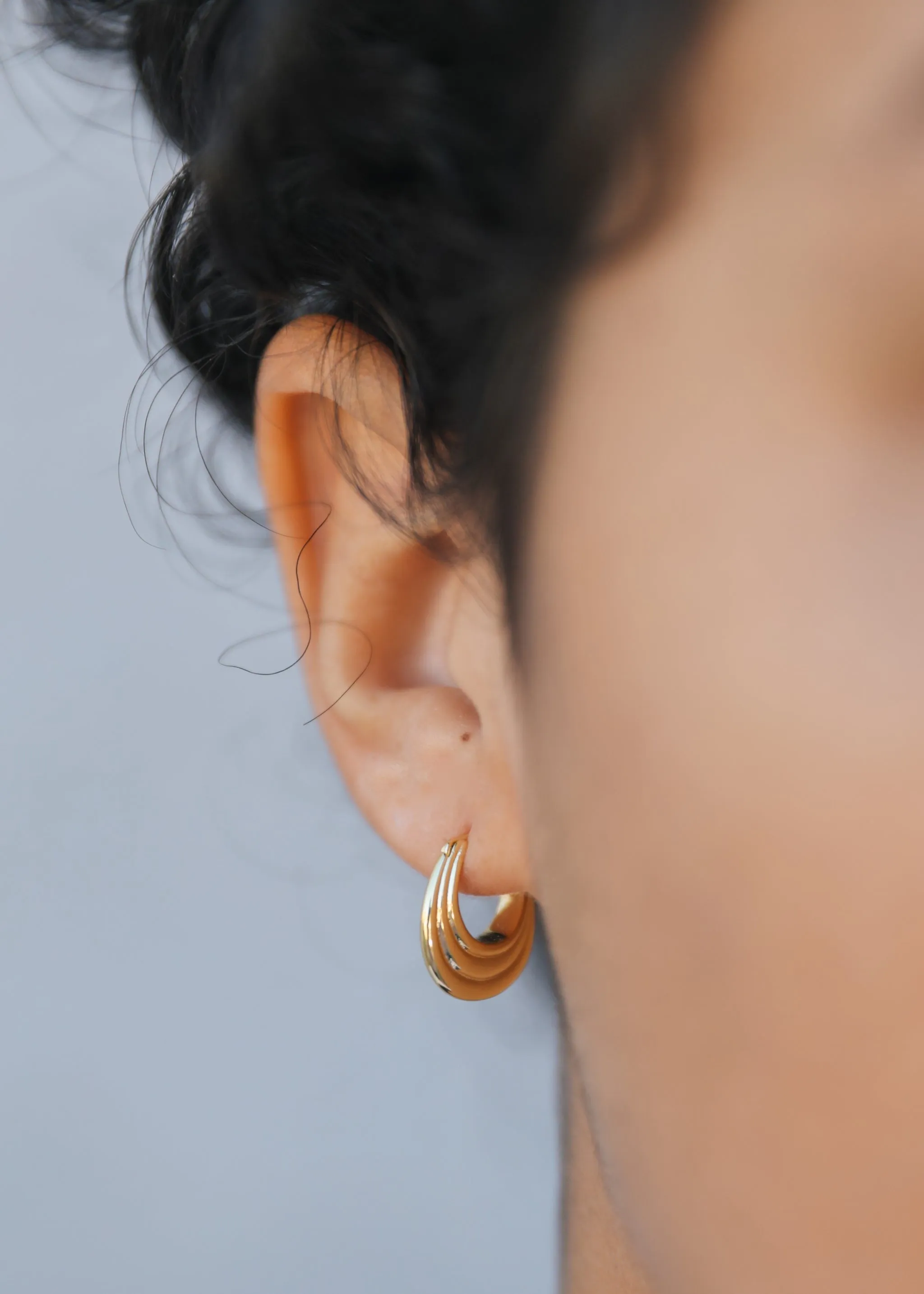 Gold Hoop triple Arch