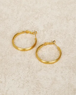 Gold-Plated Retro Earrings