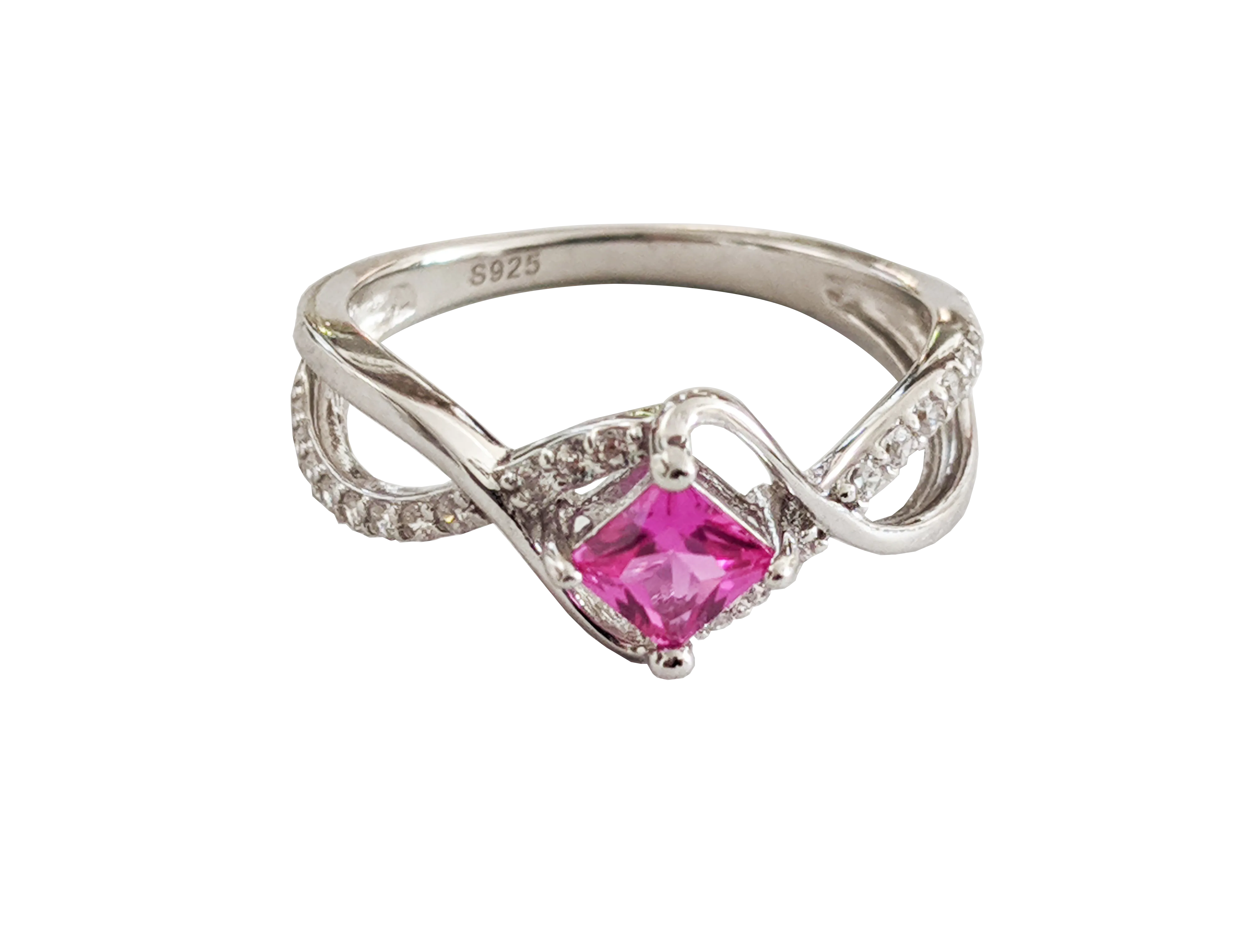 Gorgeous Pink Crystal Breast Cancer Awareness Ring